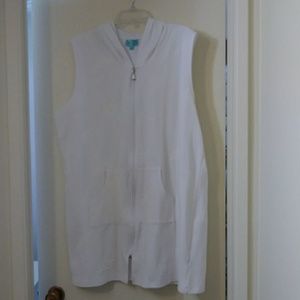Summer white cover up for the pool or beach